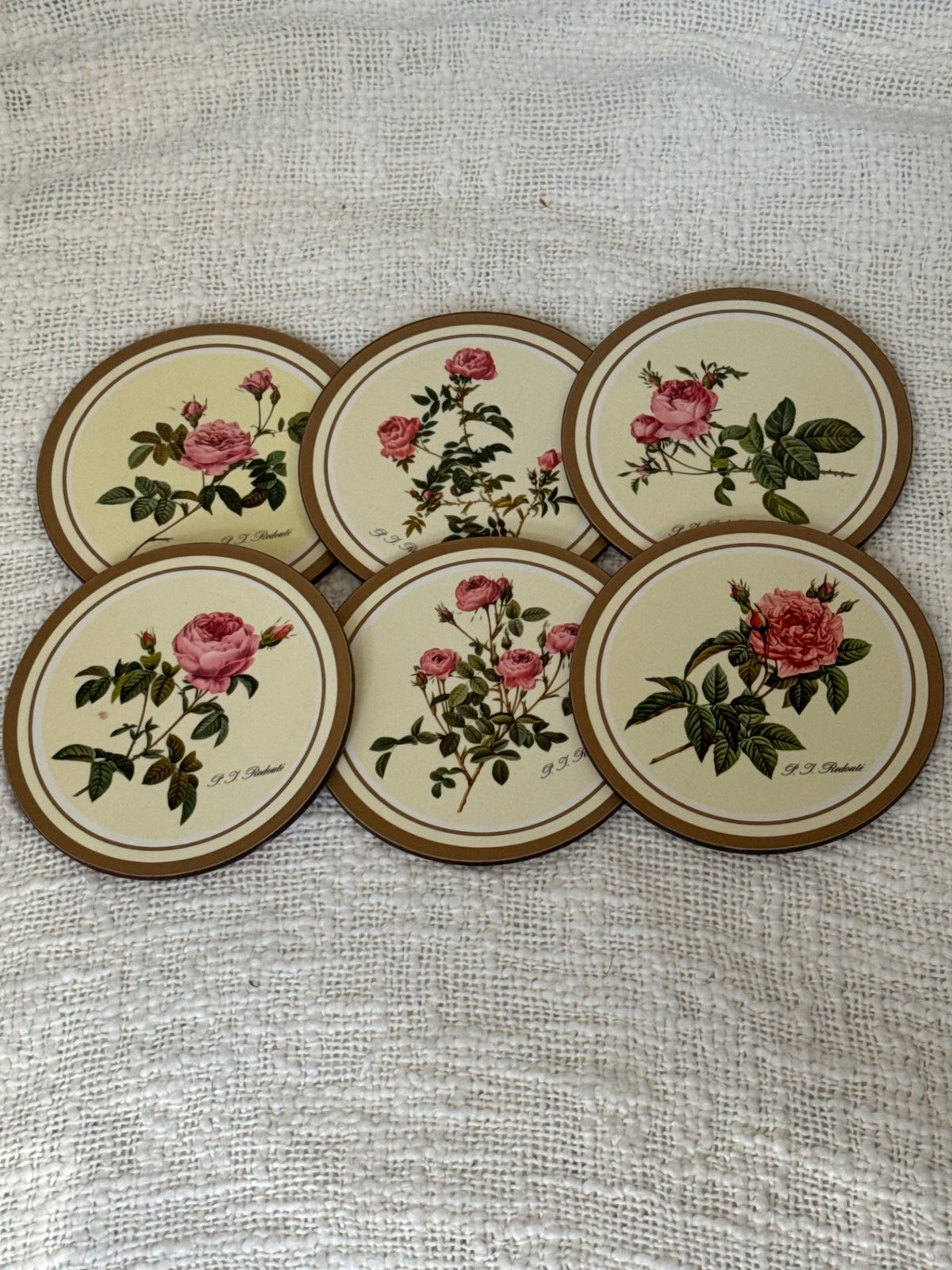 Pimpernel vintage roses coaster set of 6
