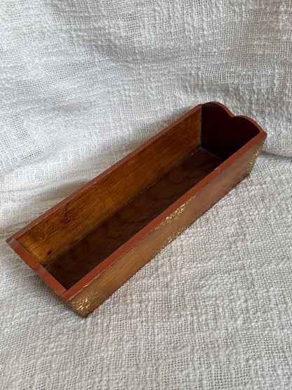 Hand painted Signed ‘83 wooden box 