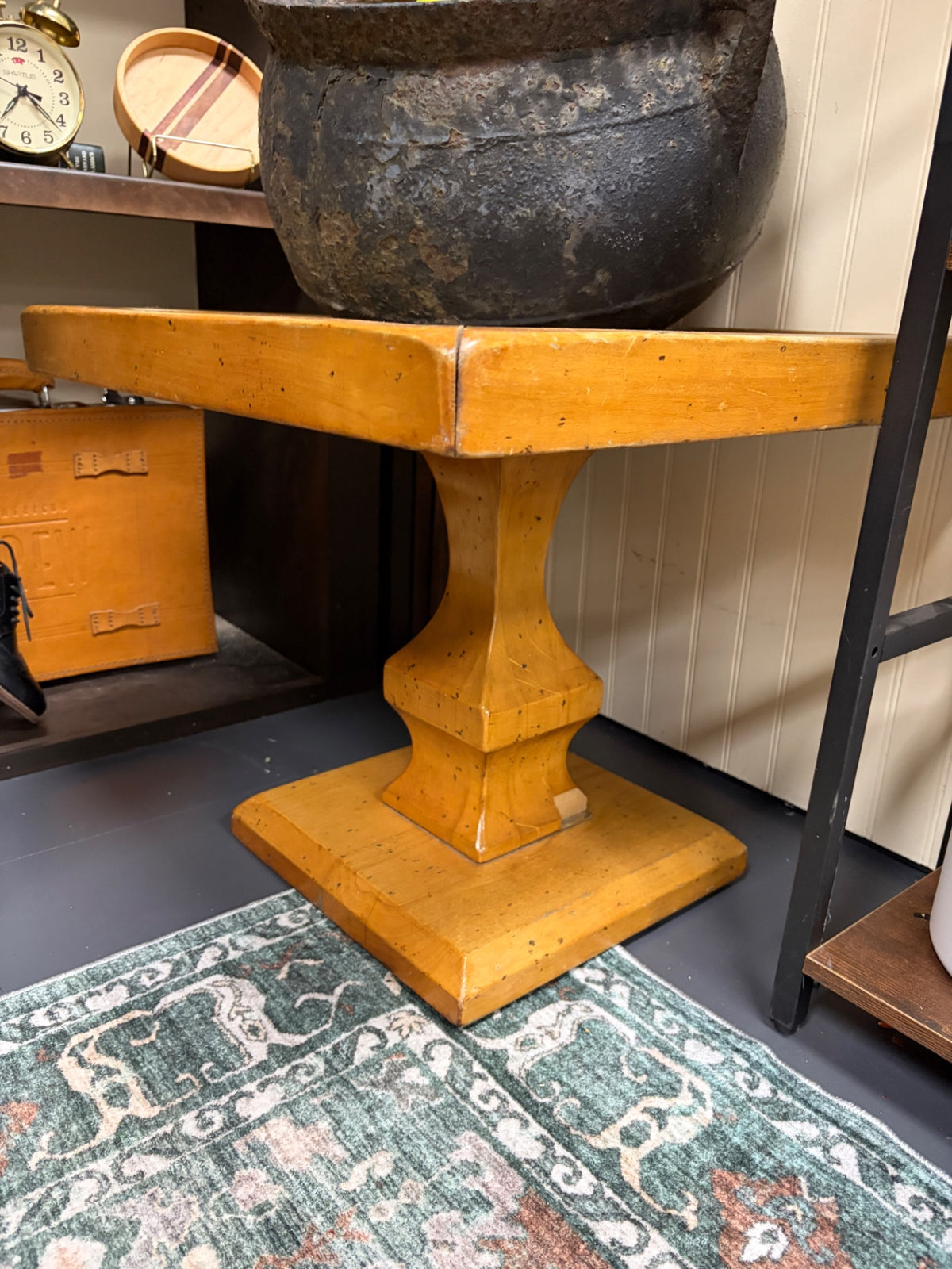 Rusty copper top table