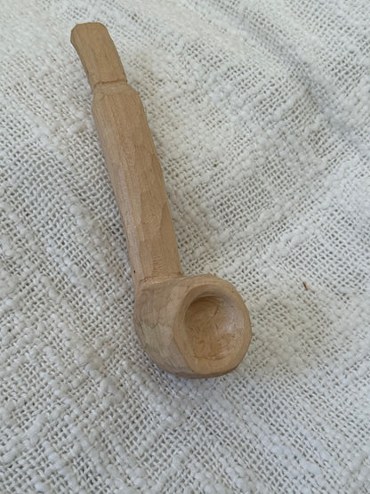 Hand crafted wooden faux pipe 