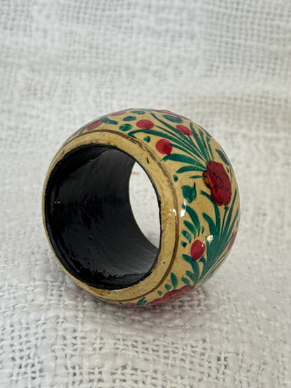 Hand painted napkin ring 