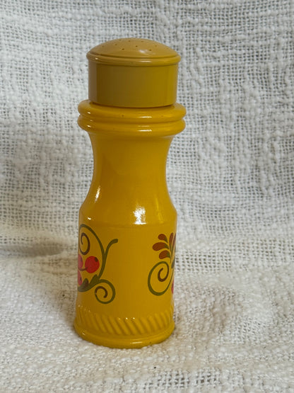 Vintage AVON mustard yellow glass Shaker 
