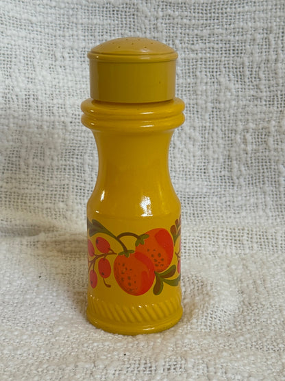 Vintage AVON mustard yellow glass Shaker 