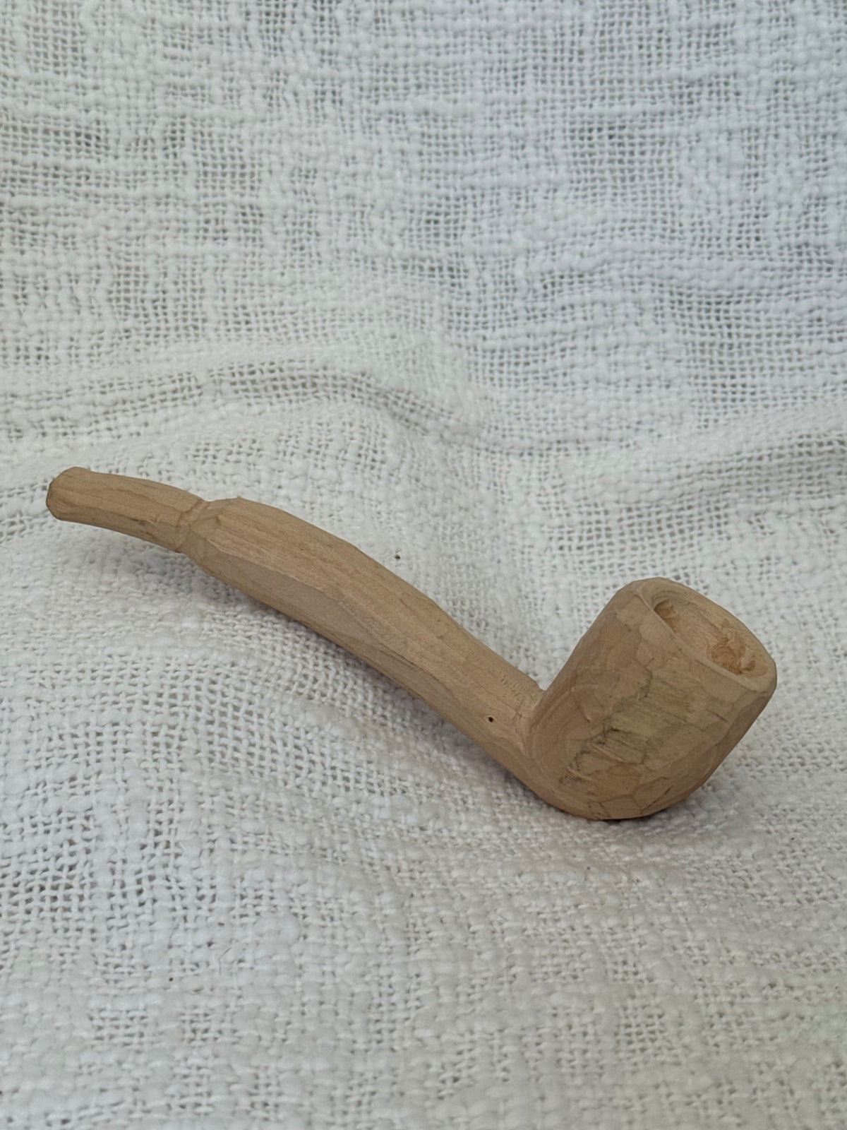 Hand crafted wooden faux pipe 