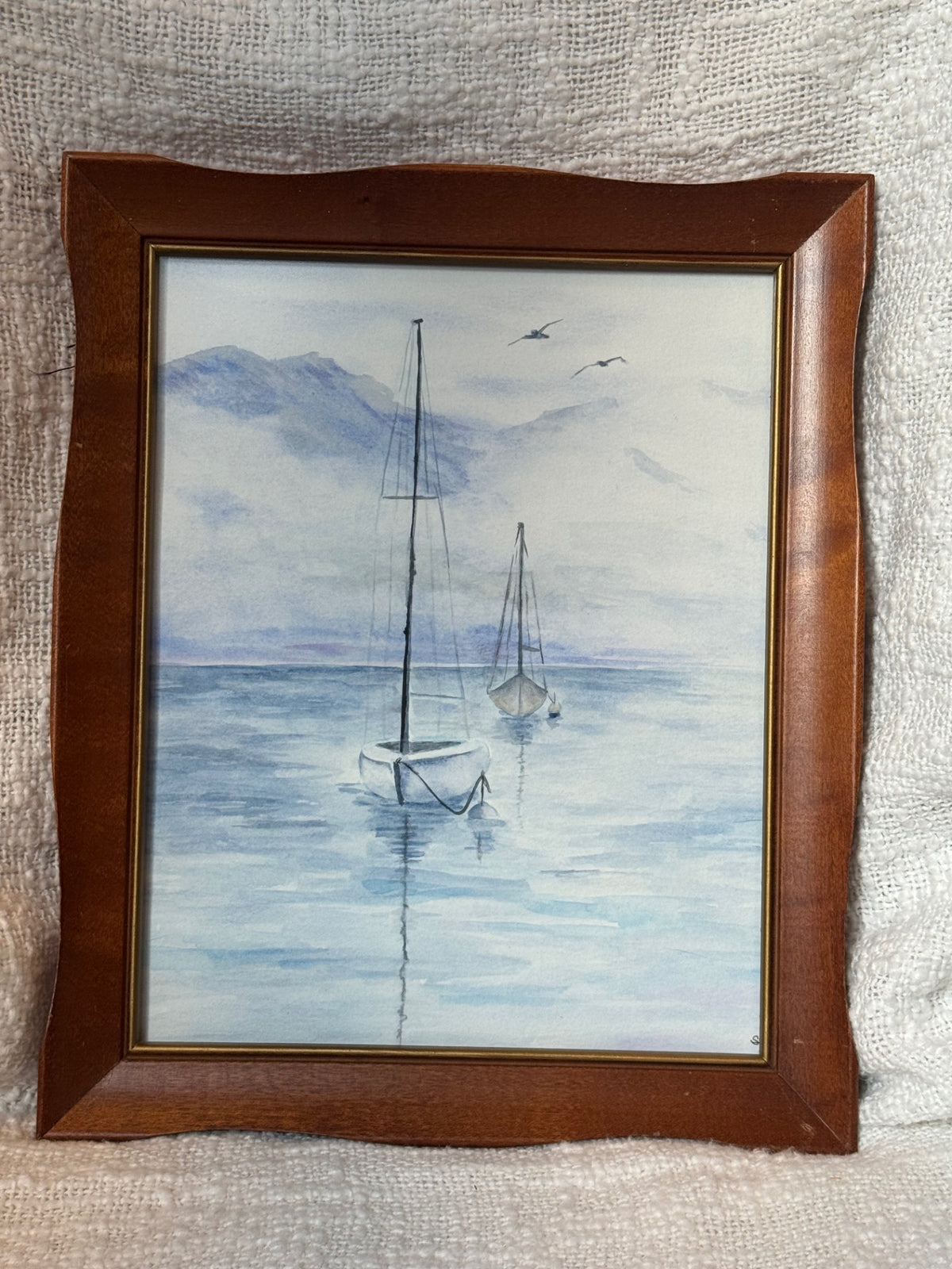 Original sail boat water color painting