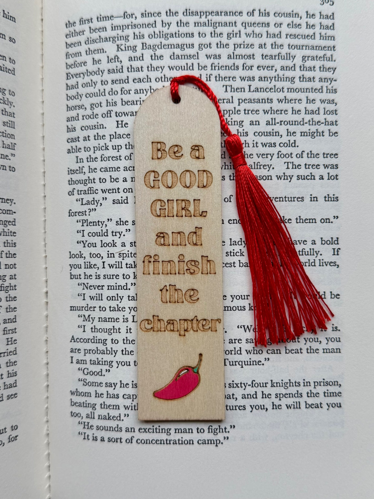 Wooden Bookmark - Good Girl