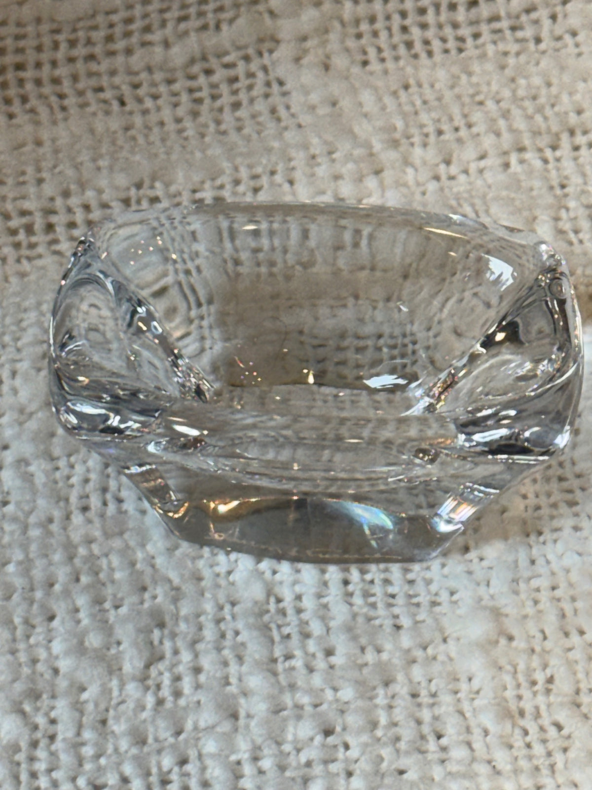 Mid-century modern salt cellar Daum France 