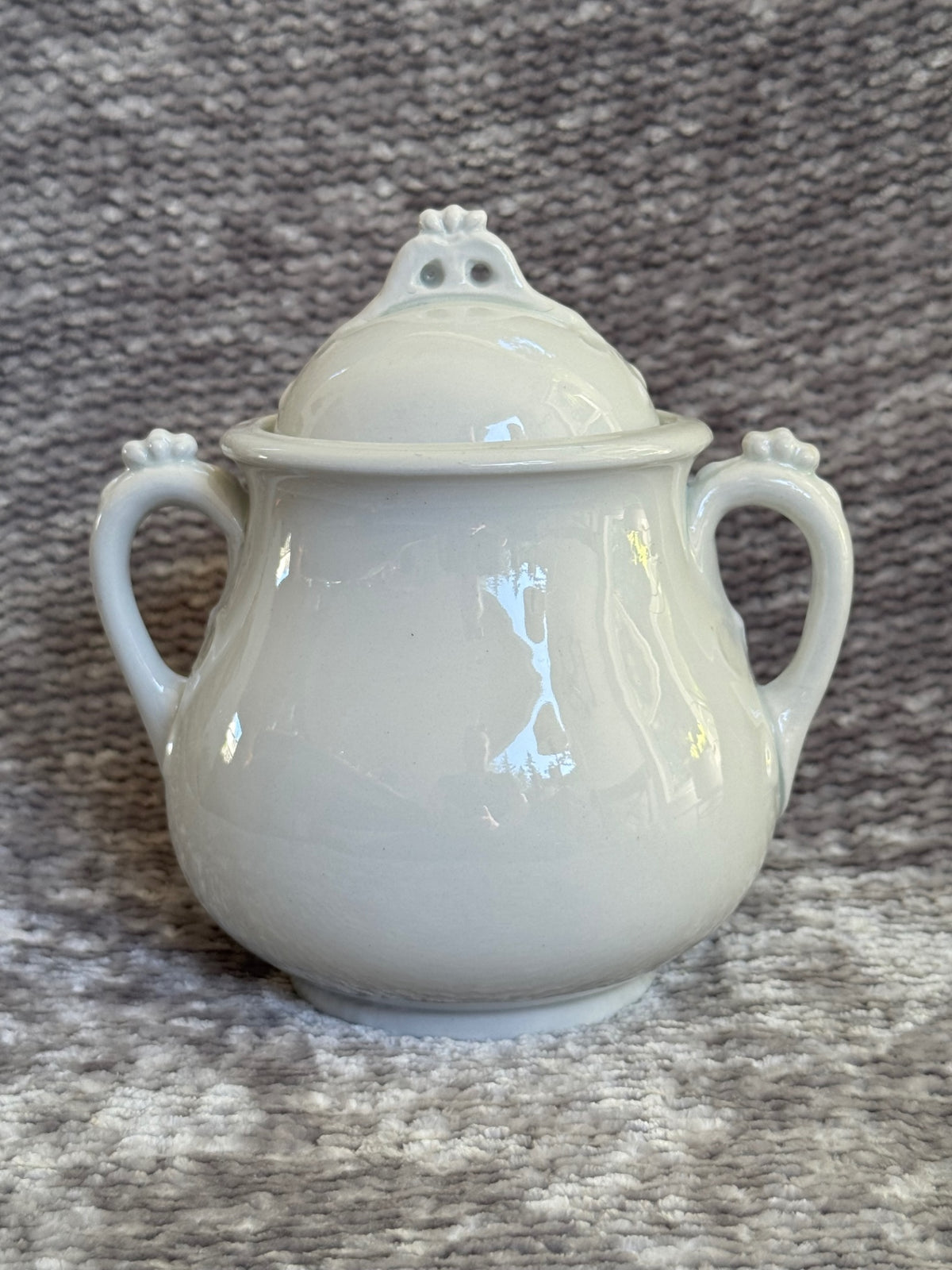 Antique Borgess & Goodard ironstone sugar biscuit jar 