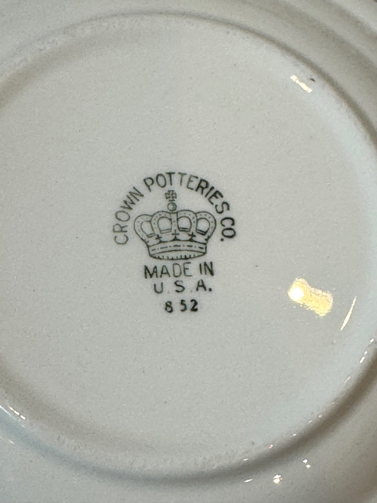 Crown potteries rose cup and saucer 