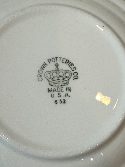 Crown potteries rose cup and saucer 