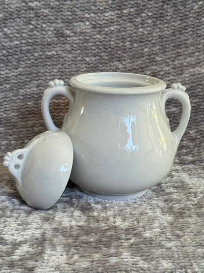 Antique Borgess & Goodard ironstone sugar biscuit jar 