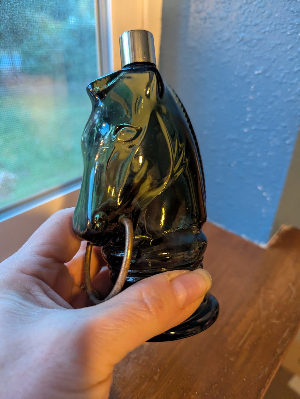 Vtg. Avon Horse Head Lotion Bottle