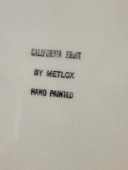 Midcentury Metlox California Fruit 13 Inch Platter