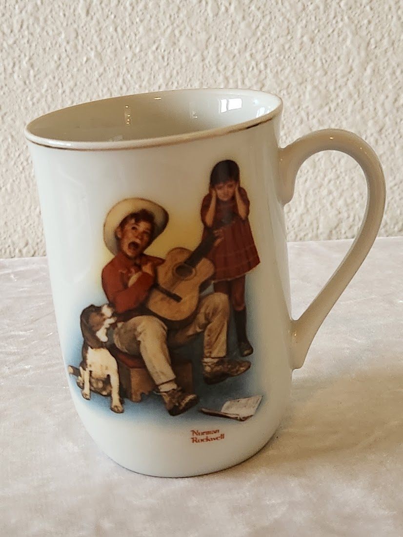 1981 Norman Rockwell "Sour Note" Mug