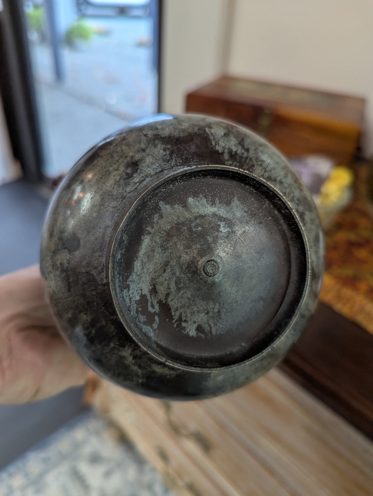 Vtg. Brons/Metal Trophy Vase