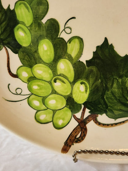 Midcentury Metlox California Fruit 13 Inch Platter