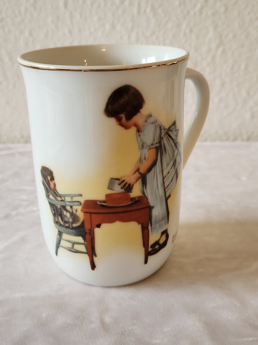 1981 Norman Rockwell "Party Time" Mug