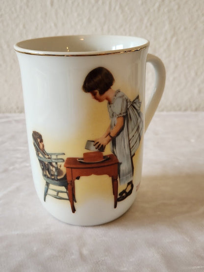 1981 Norman Rockwell "Party Time" Mug