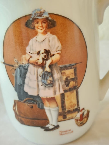 1981 Norman Rockwell "Vacation's Over" Mug
