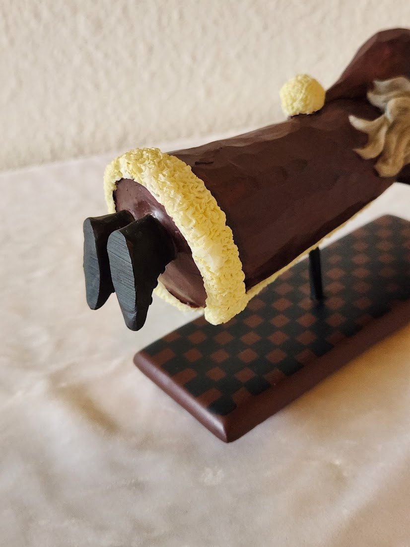 Flying Santa with Golden Horn