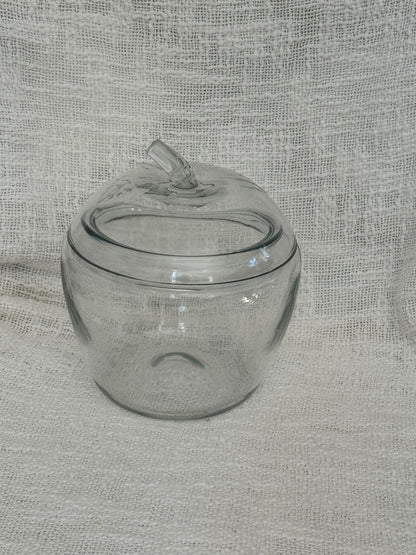 Vintage anchor hocking apple jar w/ lid