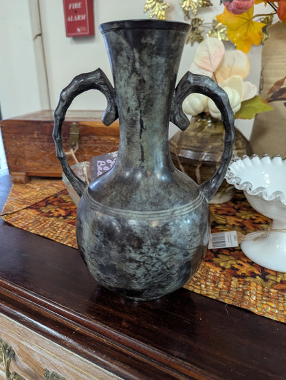 Vtg. Brons/Metal Trophy Vase