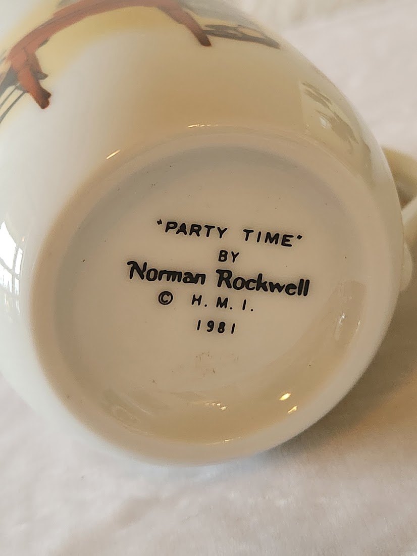 1981 Norman Rockwell "Party Time" Mug