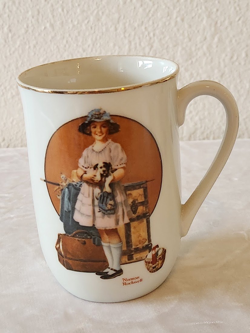 1981 Norman Rockwell "Vacation's Over" Mug