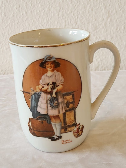 1981 Norman Rockwell "Vacation's Over" Mug