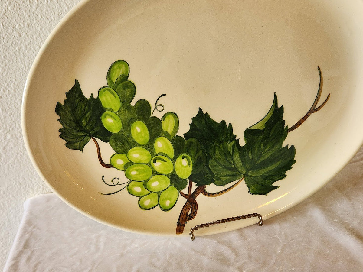 Midcentury Metlox California Fruit 13 Inch Platter