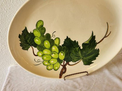 Midcentury Metlox California Fruit 13 Inch Platter