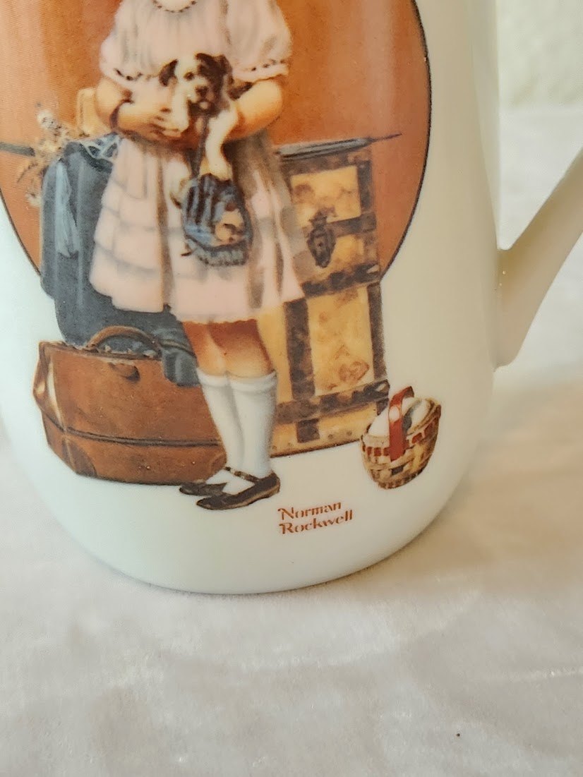 1981 Norman Rockwell "Vacation's Over" Mug