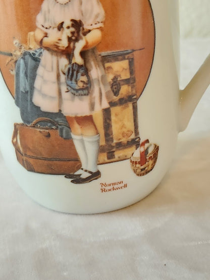 1981 Norman Rockwell "Vacation's Over" Mug