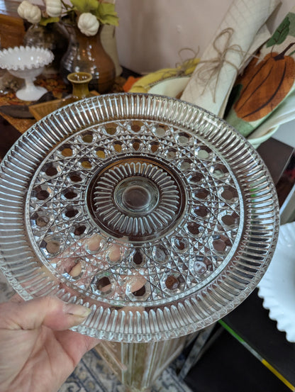 1050's Federal Glass Cake Plate