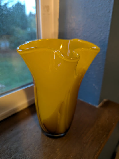 Vtg. Art Glass Vase