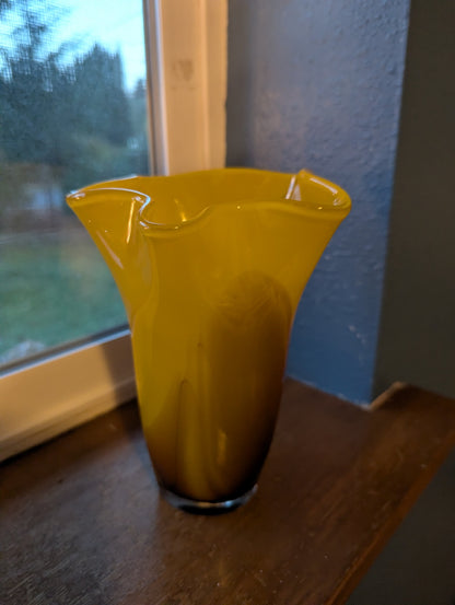 Vtg. Art Glass Vase