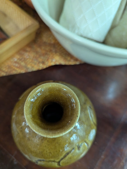 Vtg. Stone Ware Cute Vase
