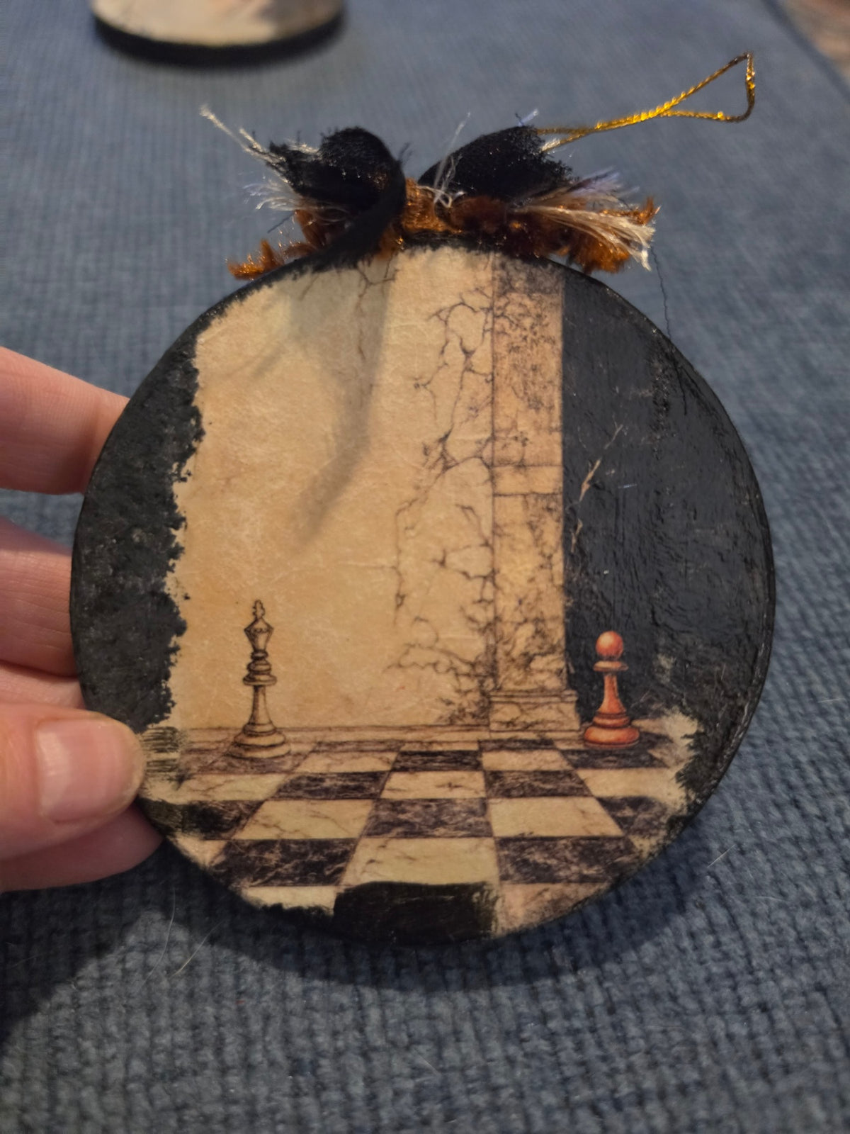 Moody Chess ornament 