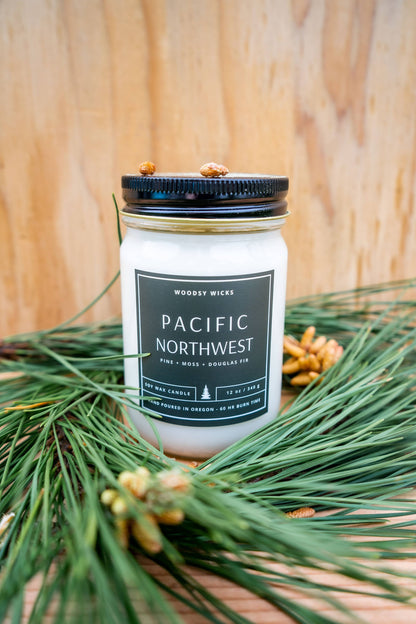 Pacific Northwest Soy Wax Candle - Non-toxic - PNW Oregon