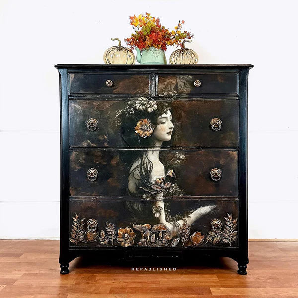 Siren - 23.4" x 33.1" A1 Size Decoupage Paper - Mint by Michelle