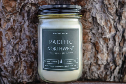 Pacific Northwest Soy Wax Candle - Non-toxic - PNW Oregon