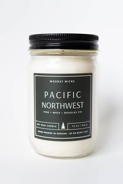 Pacific Northwest Soy Wax Candle - Non-toxic - PNW Oregon