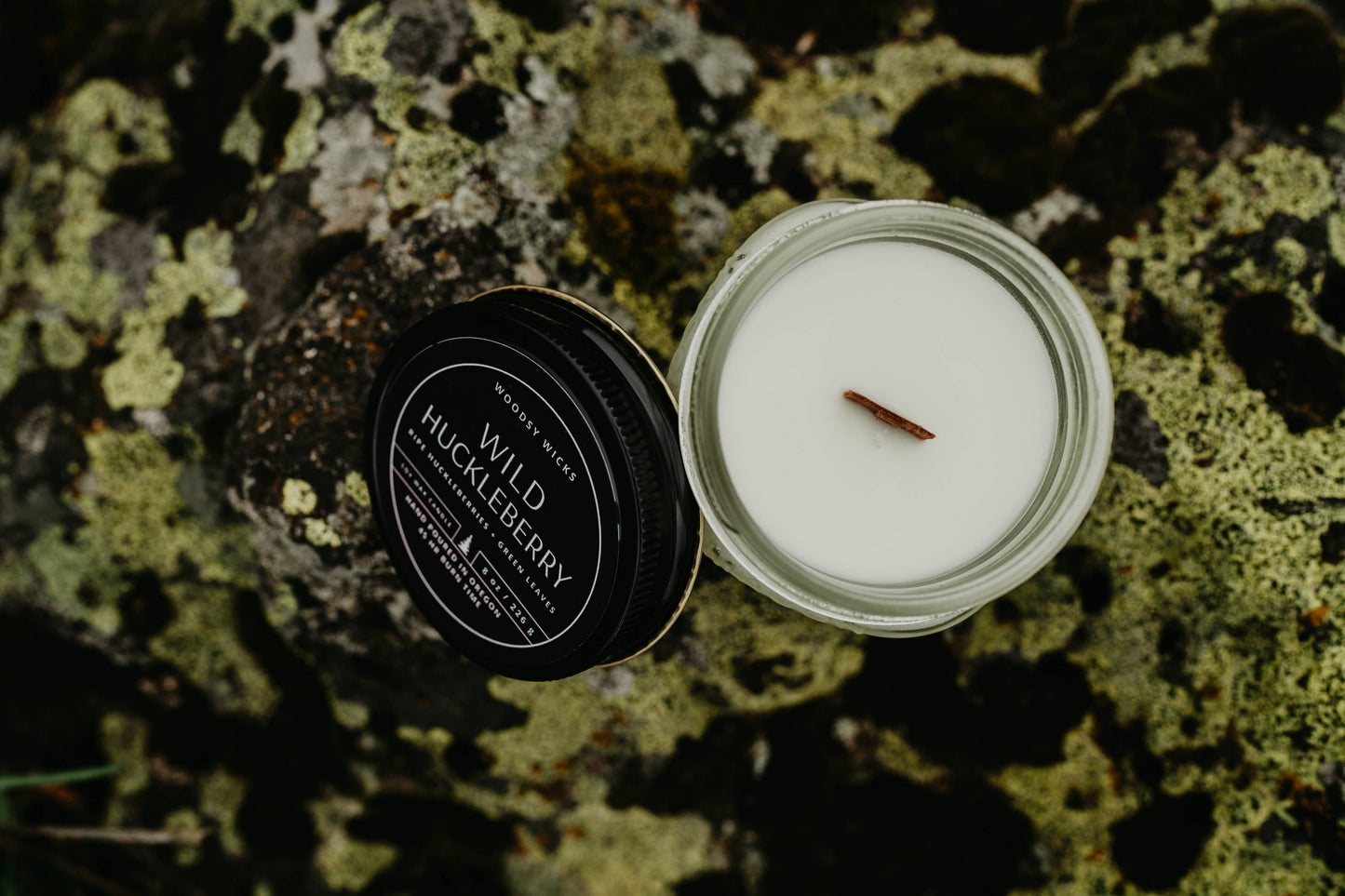 Wild Huckleberry Soy Wax Candle - Non-toxic- Hand Poured
