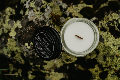 Wild Huckleberry Soy Wax Candle - Non-toxic- Hand Poured