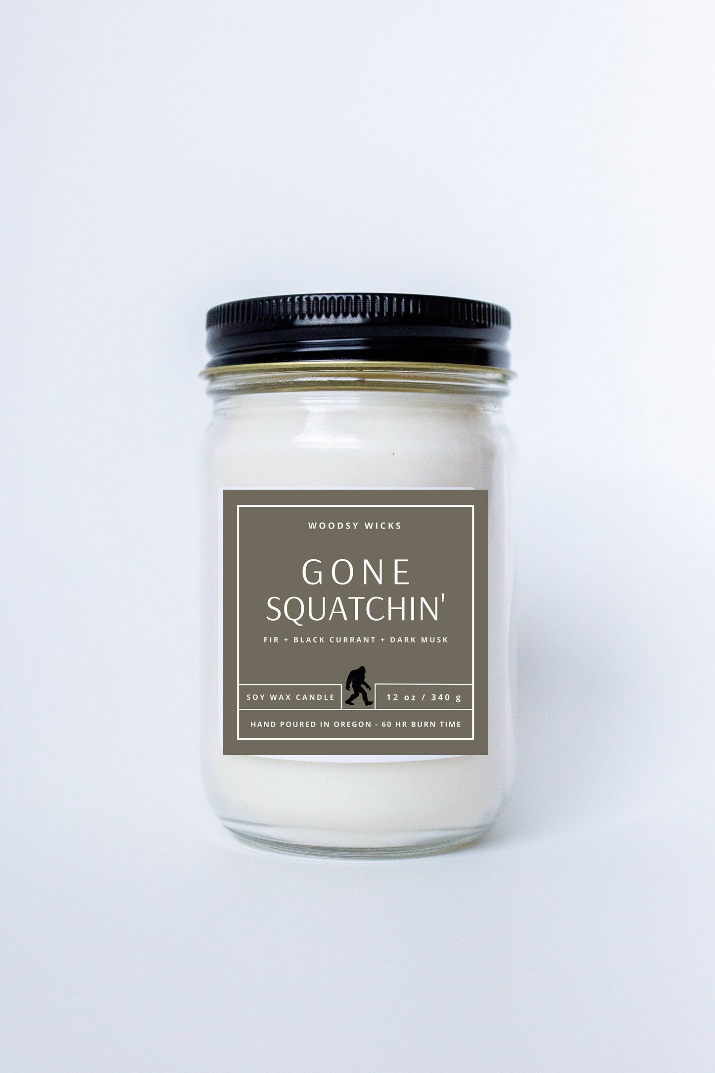 Bigfoot Gone Squatchin' Candle - Soy Wax - Sasquatch