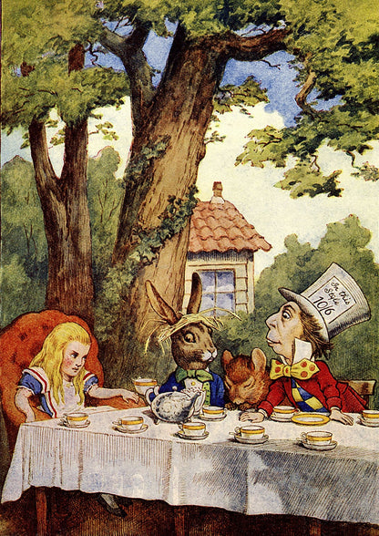 Alice in Wonderland - 23x33 Large A1 Size Decoupage Paper - Three Yellow Goats