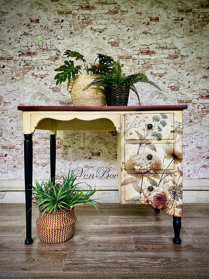 Pale Blossom - 23.4" x 33.1" A1 Size Decoupage Paper - Mint by Michelle