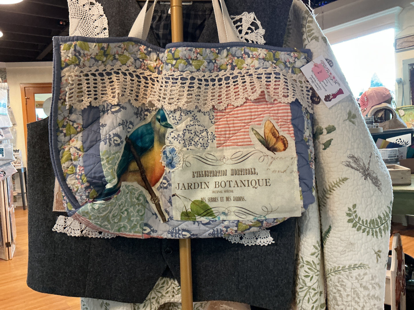 Quilted Bag - Blue