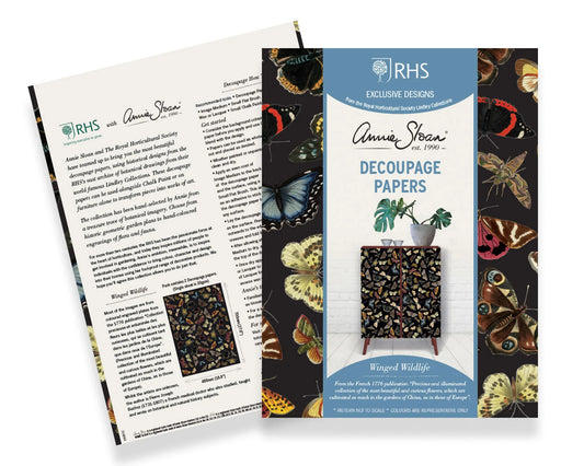 Annie Sloan Decoupage Papers - Winged Wildlife