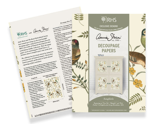 Annie Sloan Decoupage Papers - Songbirds